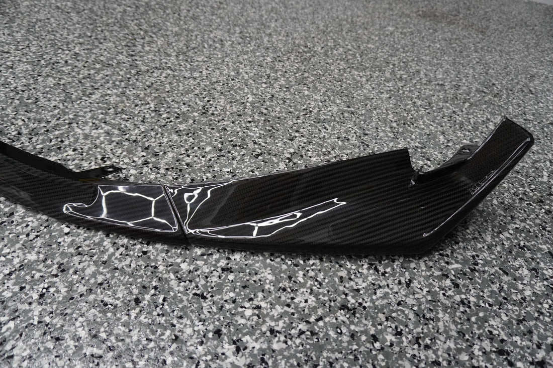 Lucas Speed Co 3-Piece Dry Carbon Front Lip — BMW G80 / G82 / G83 M3 & M4 (4x4 Weave)