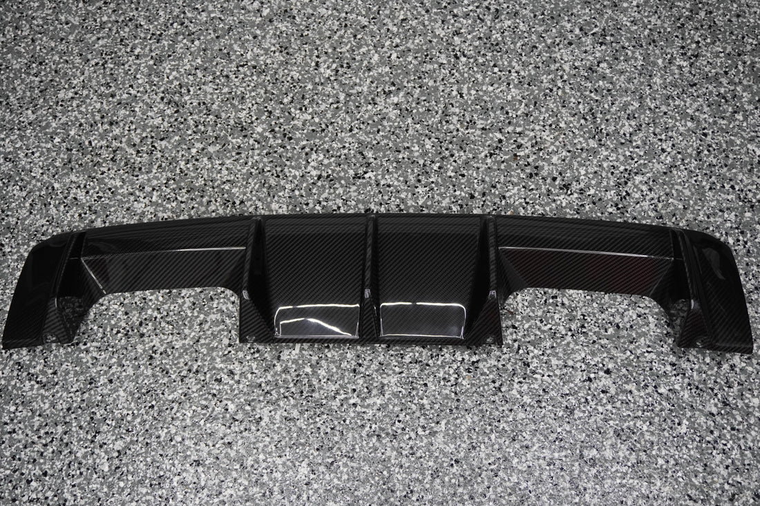 Lucas Speed Co Dry Carbon Rear Diffuser — BMW G80 / G82 / G83 M3 & M4 (4x4 Weave)