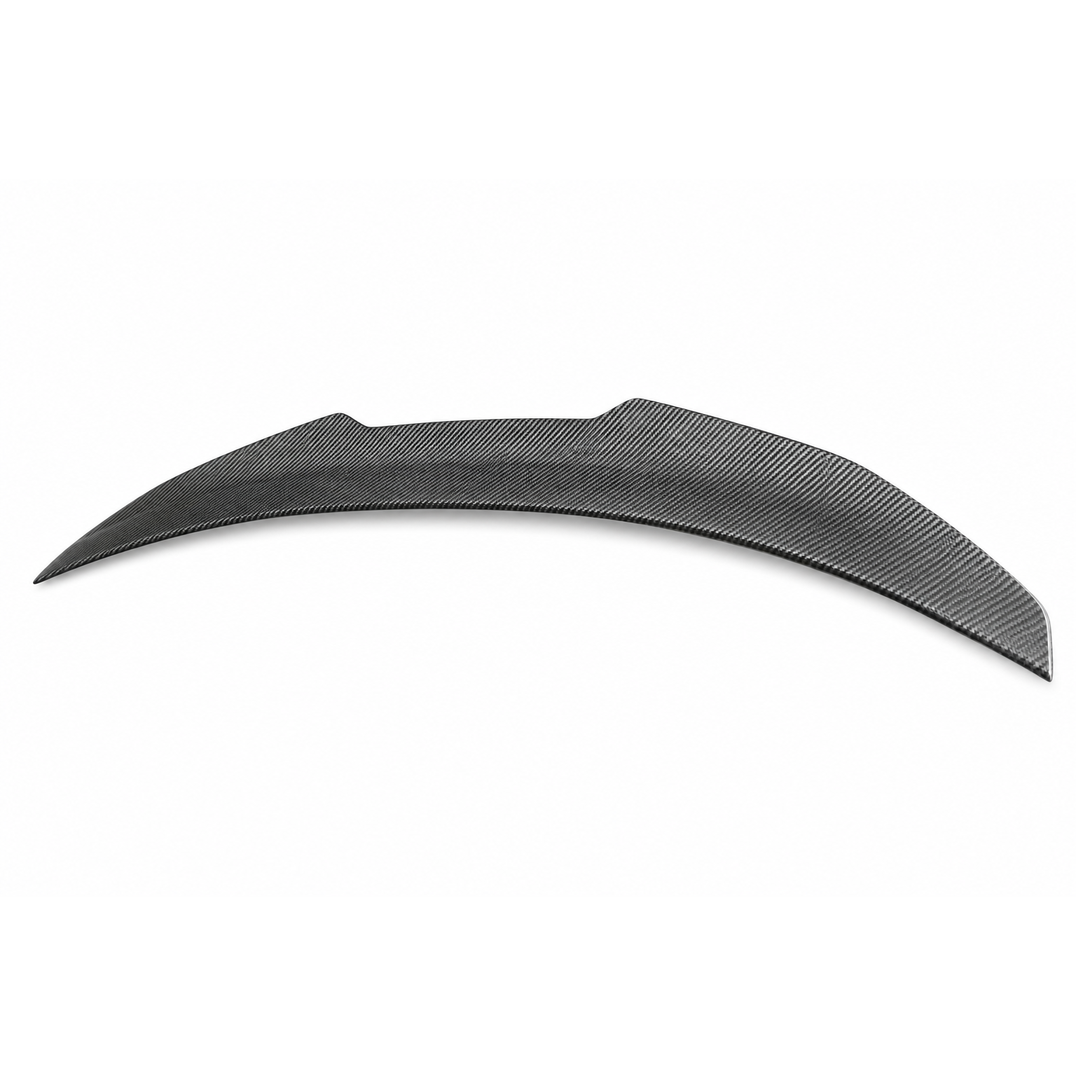 Lucas Speed Co PSM-style dry carbon trunk spoiler for BMW G8X — studio product photo
