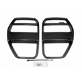 Lucas Speed Co V-style dry carbon front grilles for BMW G80 G82 — studio product photo